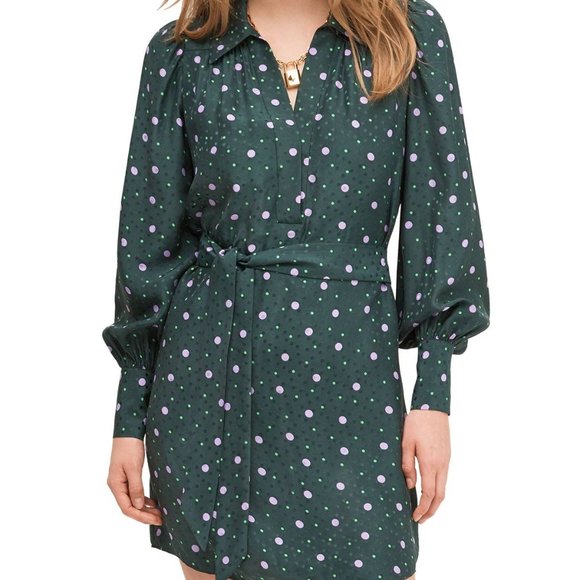 kate spade Dresses & Skirts - Kate Spade Pop Dots LS Fluid Shirt Dress NWT